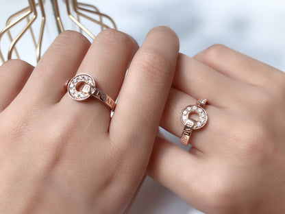 [✨Rose💎]DREAM RING DIAMOND PINK GOLD