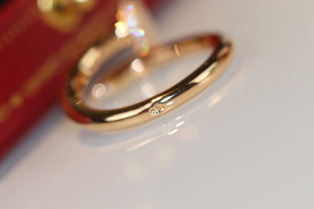 [✨Rose💎]JUSTE RING 2.65MM GOLD DIAMOND