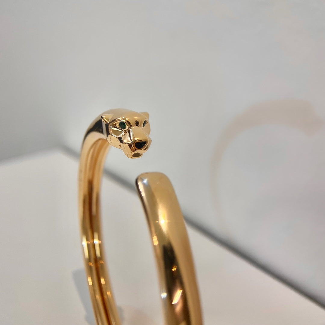[✨Rose💎]PANTHERE GOLD OPEN BRACELET