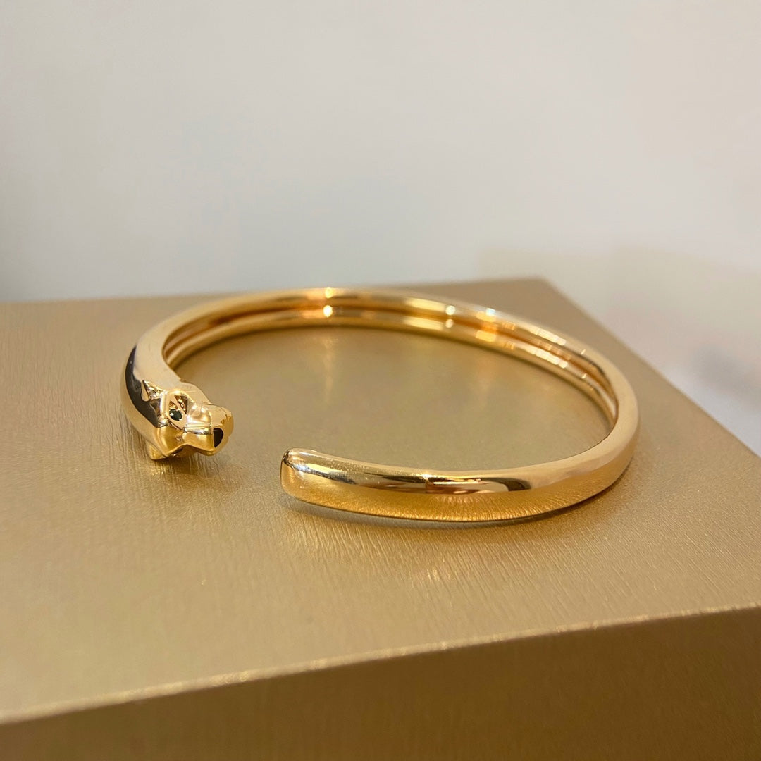 [✨Rose💎]PANTHERE GOLD OPEN BRACELET