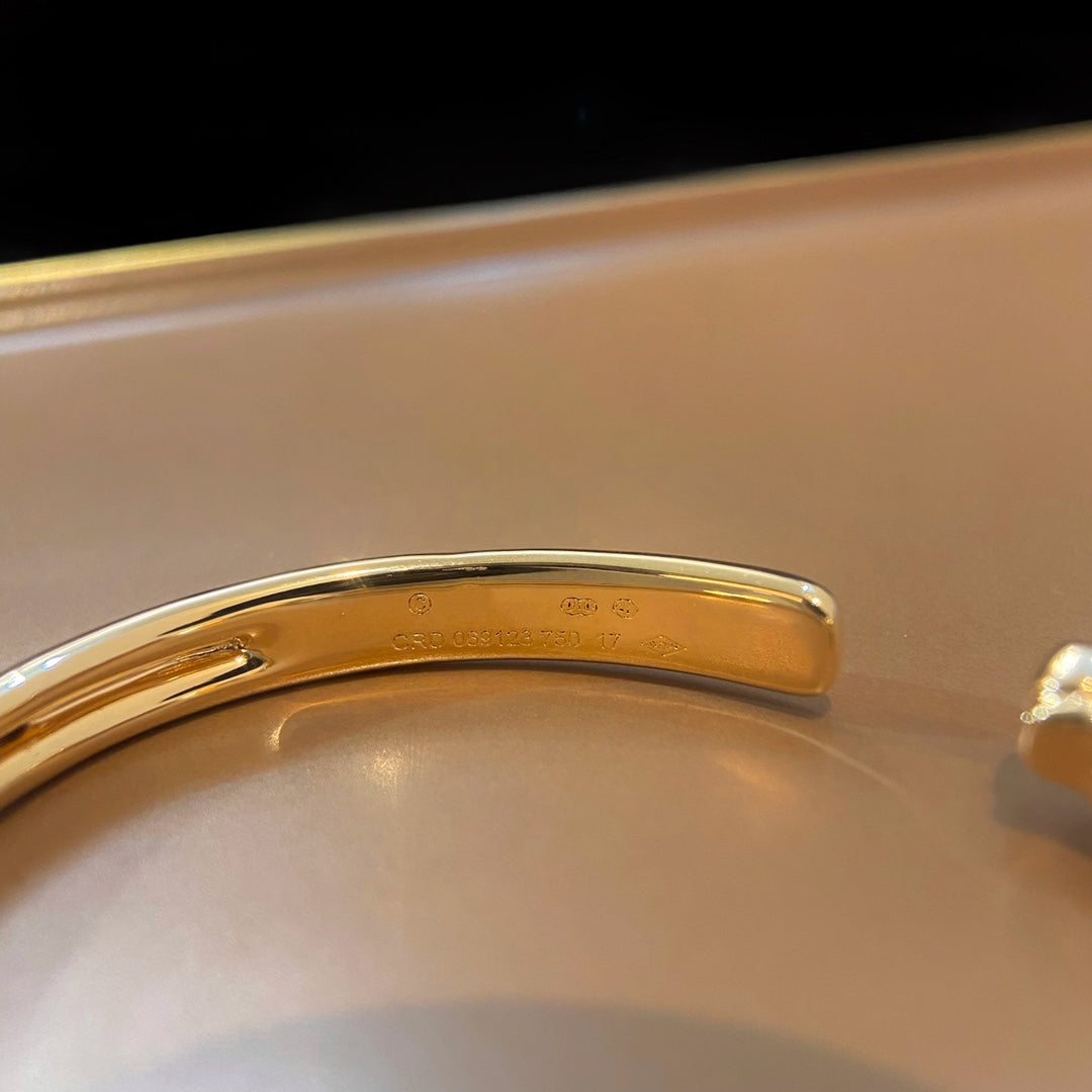 [✨Rose💎]PANTHERE GOLD OPEN BRACELET