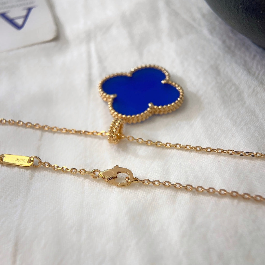 [✨Rose💎]CLOVER 25MM NECKLACE TURQUOISE ROSE GOLD