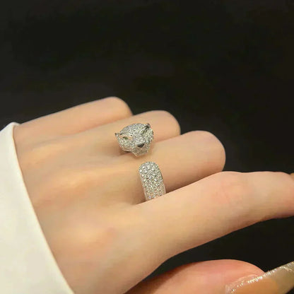 [✨Rose💎]PANTHERE 5.5MM ALL DIAMOND RING