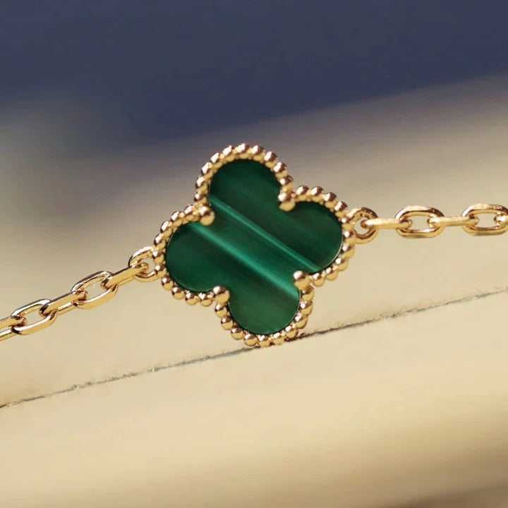 [✨Rose💎]CLOVER 20 MOTIFS MALACHITE GOLD