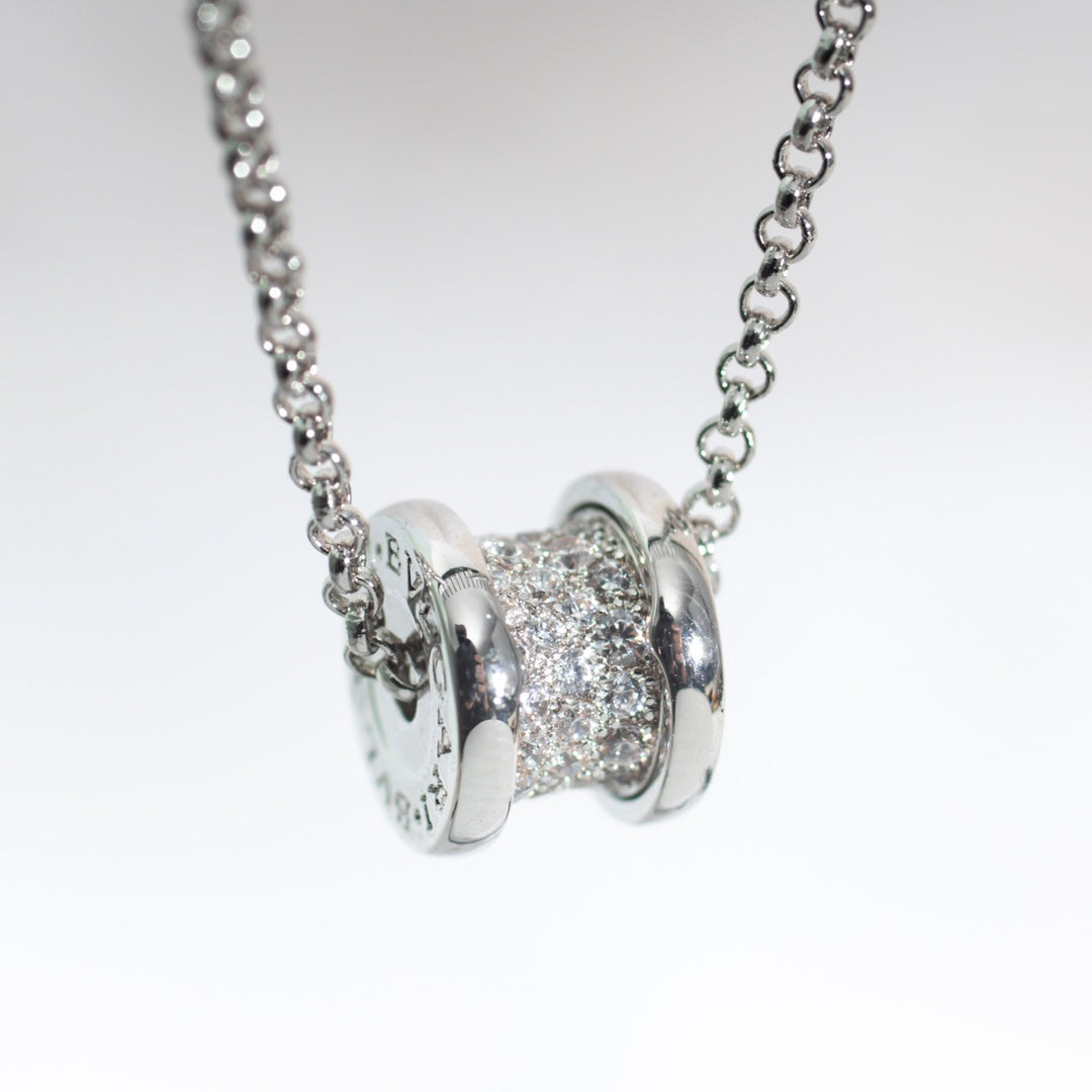 [✨Rose💎]ZERO 1 SILVER DIAMOND NECKLACE