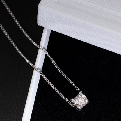 [✨Rose💎]ZERO 1 SILVER DIAMOND NECKLACE
