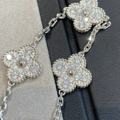 [St✨Rose💎ar Jewelry] CLOVER 5 MOTIF FULL DIAMOND BRACELET COLLECTION