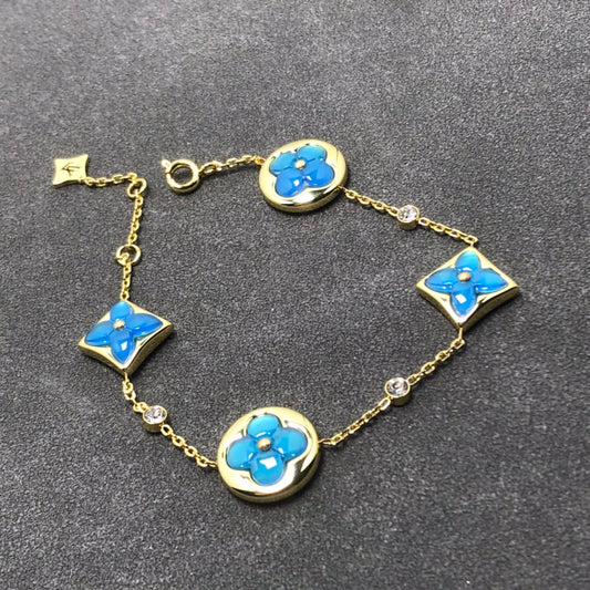 [✨Rose💎]STAR AND SUN TURQUOISE 4 MOTIFS 3 DIAMONDS