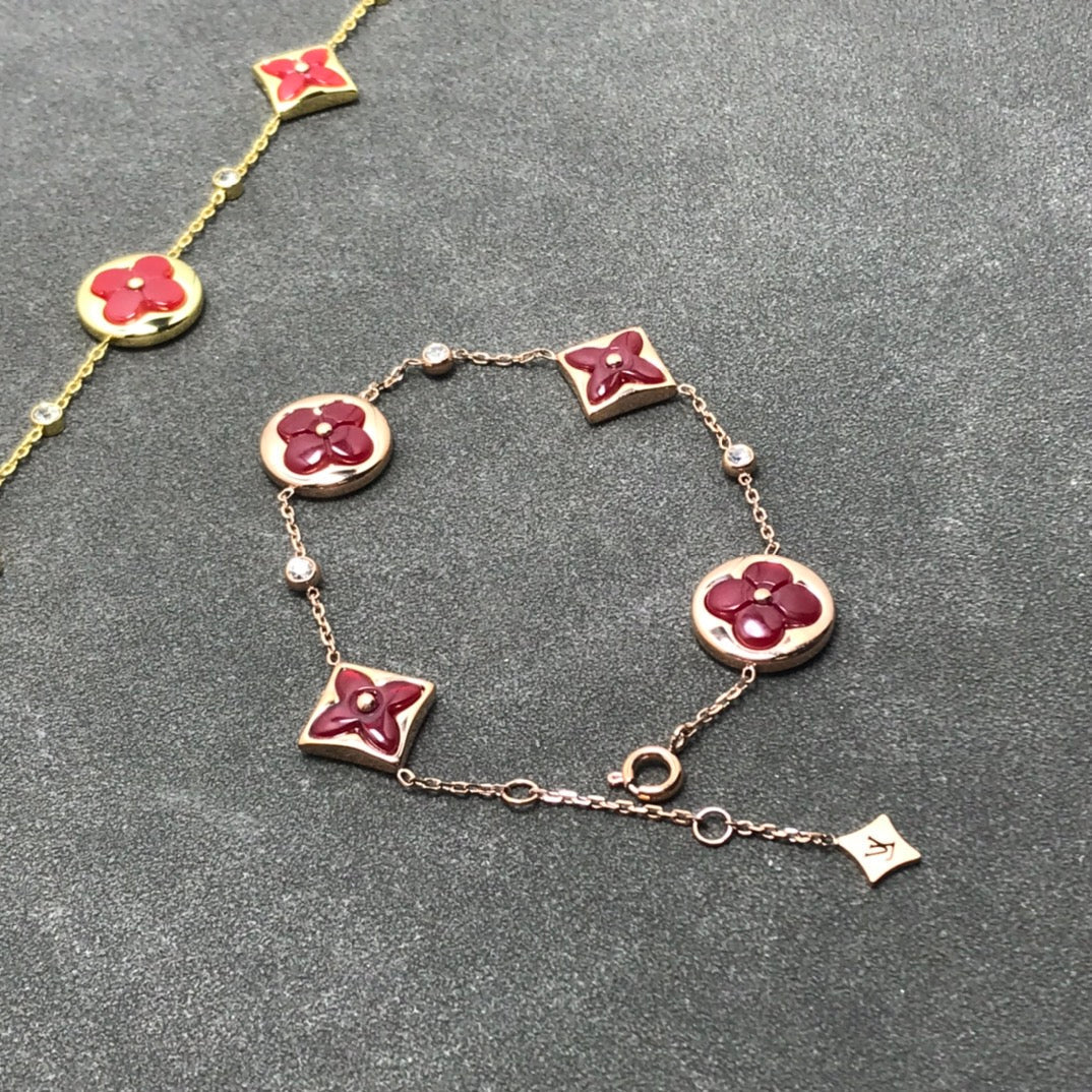 [✨Rose💎]✨Rose💎 AND SUN CARNELIAN 4 MOTIFS 3 DIAMONDS