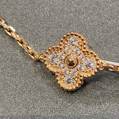 [St✨Rose💎ar Jewelry] CLOVER 5 MOTIF FULL DIAMOND BRACELET COLLECTION