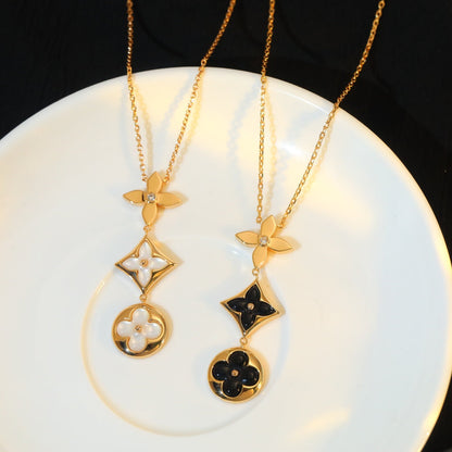 [✨Rose💎]✨Rose💎 AND SUN ONYX PINK GOLD NECKLACE