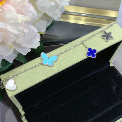 [✨Rose💎]LUCKY SPRING SILVER BRACELET 4 MOTIF