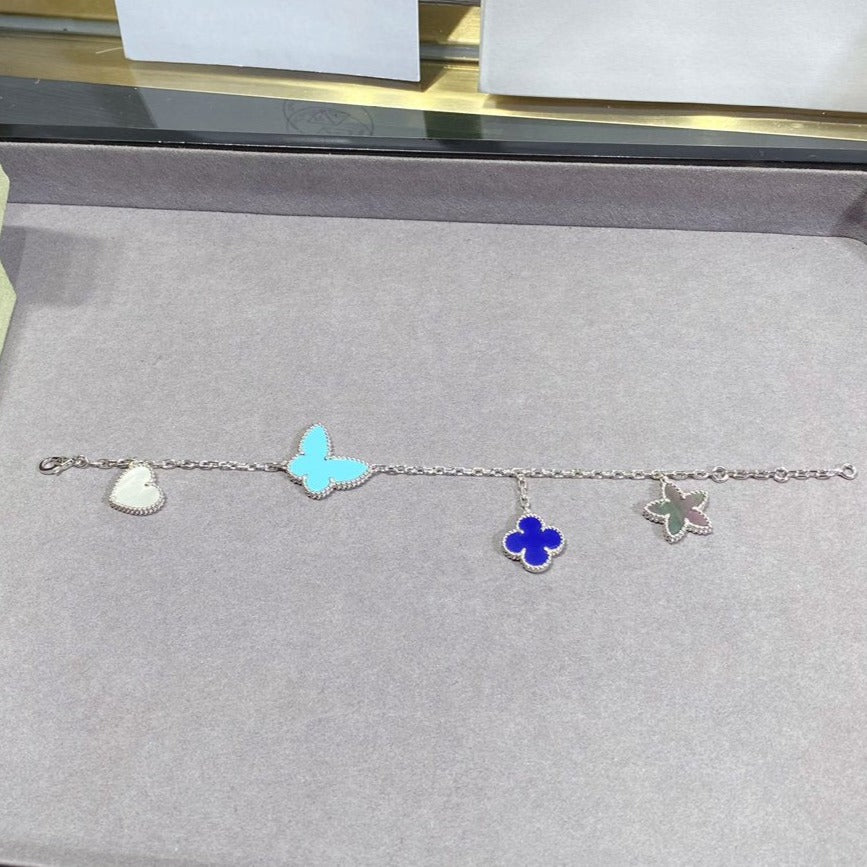 [✨Rose💎]LUCKY SPRING SILVER BRACELET 4 MOTIF
