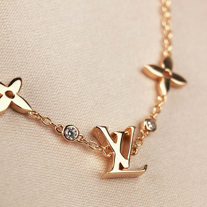[✨Rose💎]STAR AND SUN 7 MOTIFS GOLD BRACELET