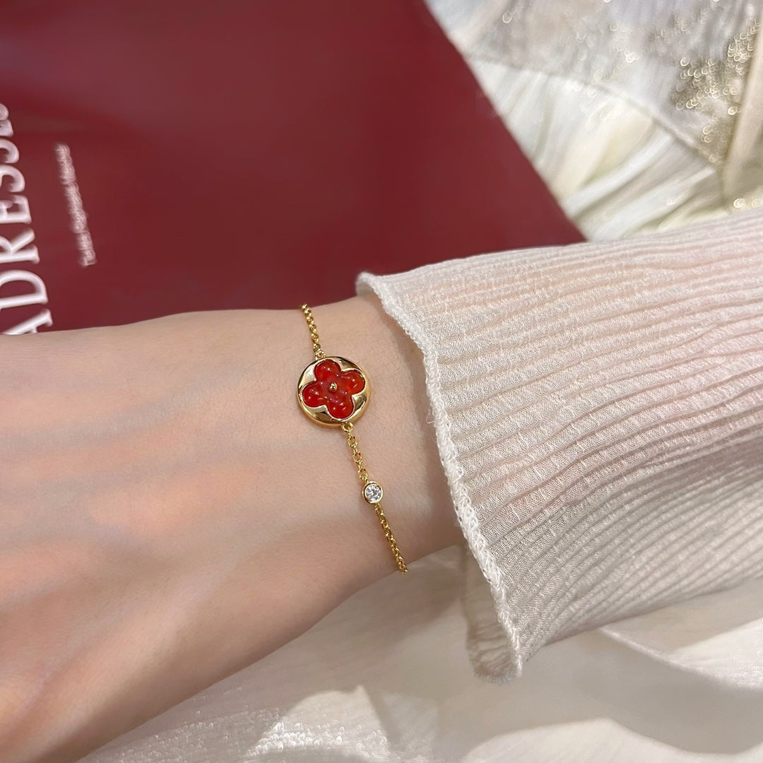 [✨Rose💎]SUN PEDANT CARNELIAN BRACELET