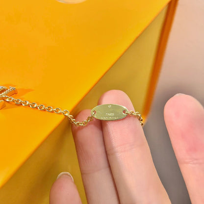 [✨Rose💎]LOGO ✨Rose💎 MOTIF GOLD BRACELET