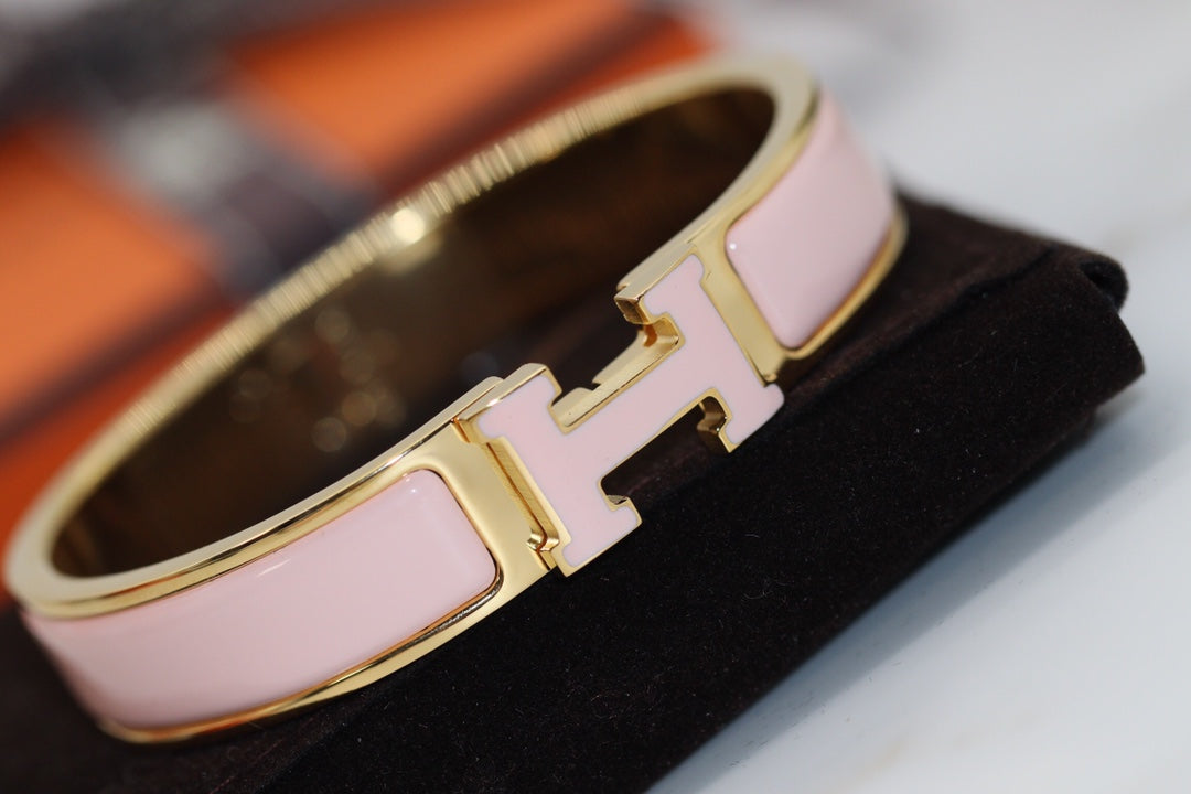 [✨Rose💎]H BRACELET 12MM PINK