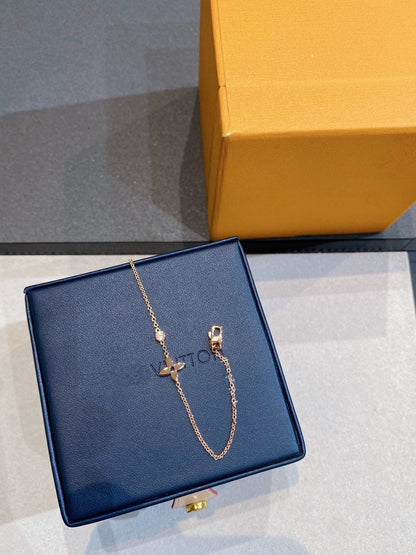[✨Rose💎]STAR DIAMOND PINK GOLD BRACELET