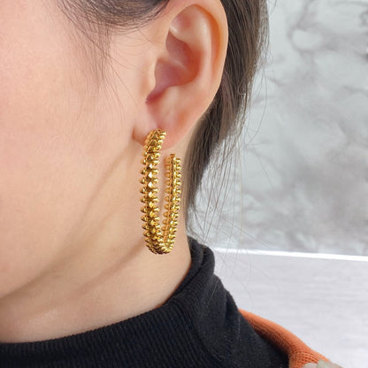 [✨Rose💎]CLASH HOOP EARRINGS