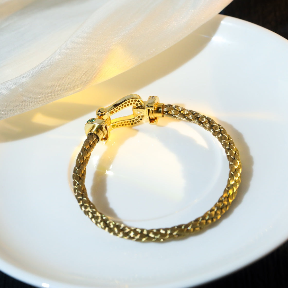 [✨Rose💎]FORCE 10 GOLD GREEN DIAMOND PAVED