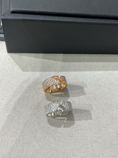 [✨Rose💎]LIENS EVIDENCE  DIAMOND PAVED RING