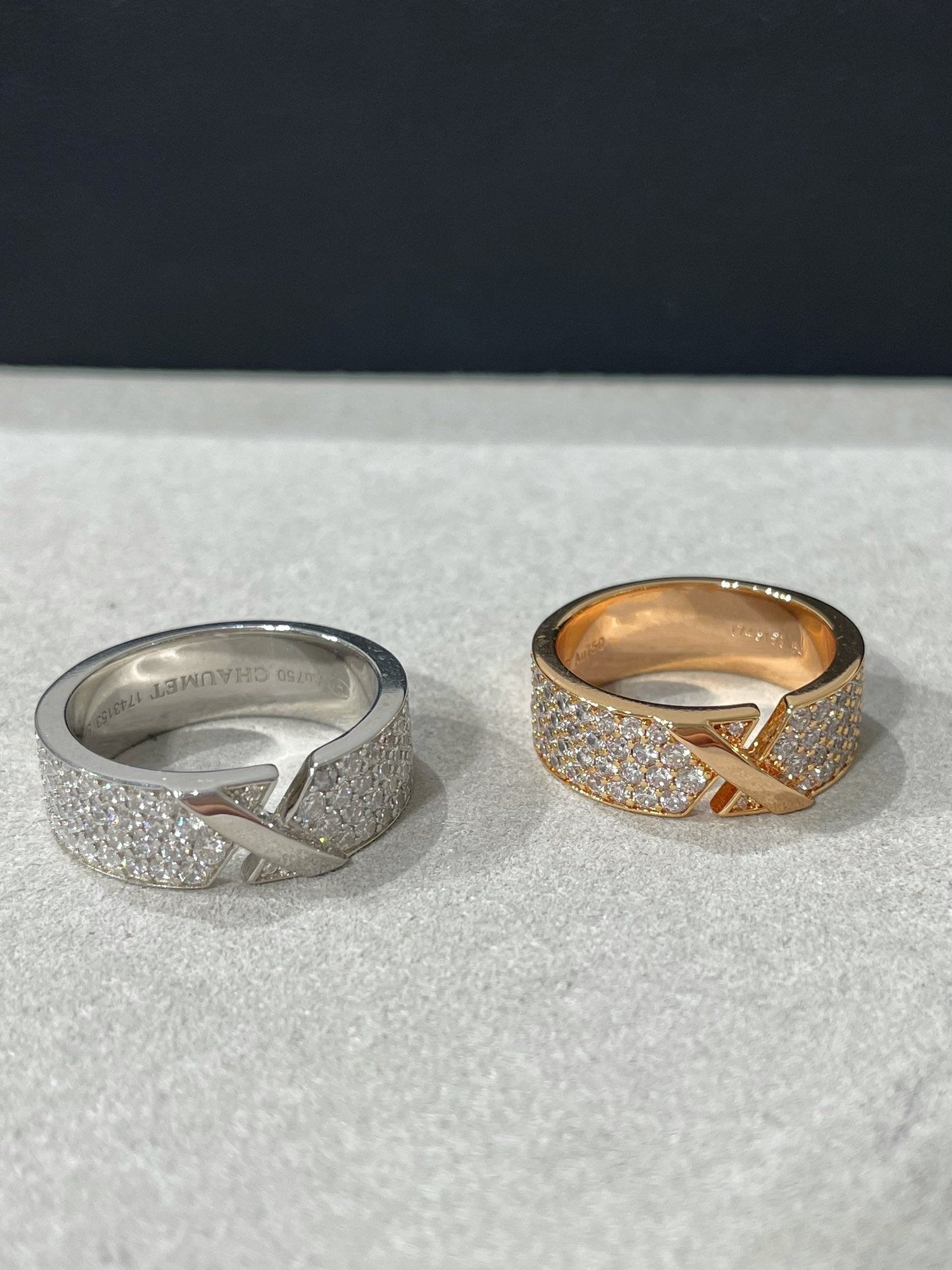 [✨Rose💎]LIENS EVIDENCE  DIAMOND PAVED RING