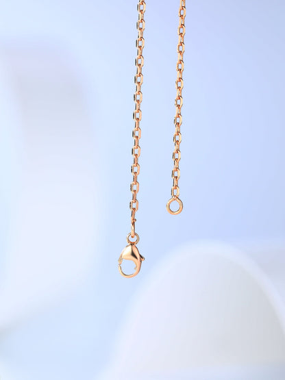 [✨Rose💎]H CAGE PINK GOLD NECKLACE