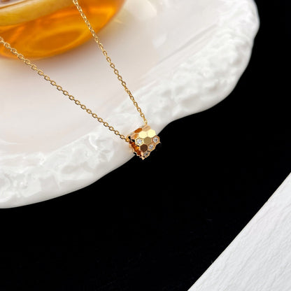 [✨Rose💎]BEE MINI PEDANT DIAMOND NECKLACE