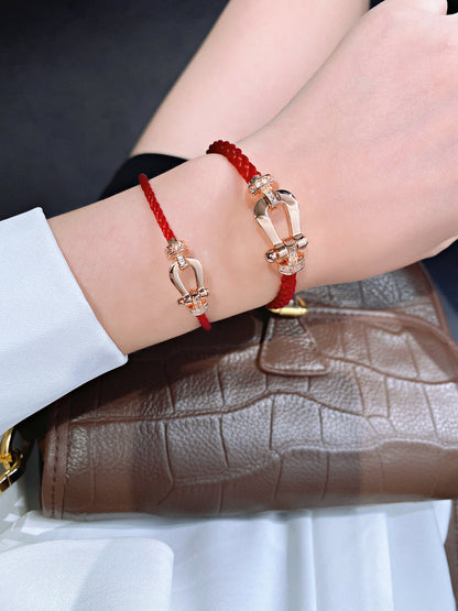 [✨Rose💎]FORCE 10 HALF DIAMOND PINK GOLD RED CORDERI LARGE AND MEDIUM MODEL