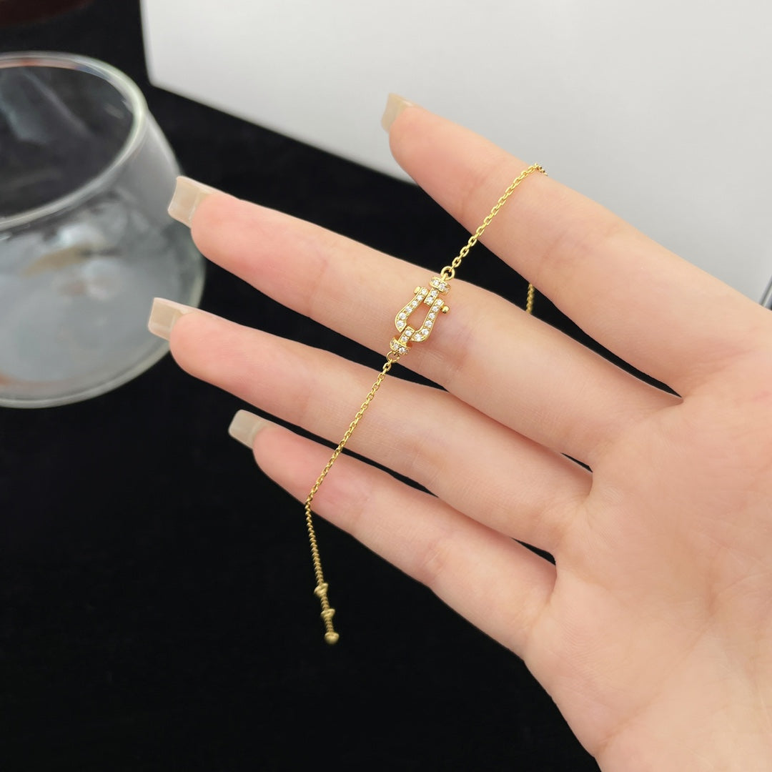 [✨Rose💎]FORCE 10 FULL DIAMOND BUCKLE CHAIN LINK MINI MODEL