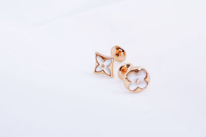 [✨Rose💎]✨Rose💎 AND SUN PINK GOLD MOP STUD EARRINGS