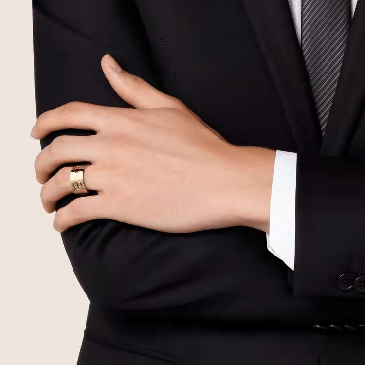 [✨Rose💎]LOVE 11MM LARGE RING