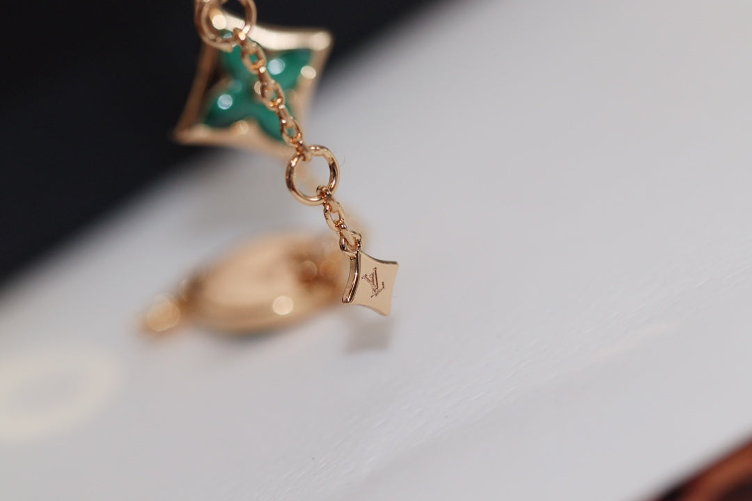 [✨Rose💎]✨Rose💎 AND SUN 4 MOTIF PINK GOLD MALACHITE BRACELET