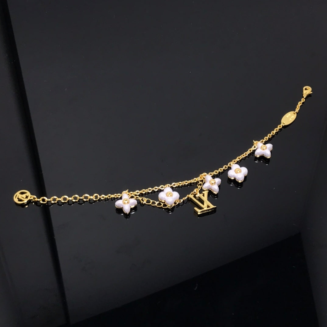 [✨Rose💎]LOGO 6 MOTIF ✨Rose💎 AND SUN GOLD BRACELET