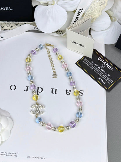 [✨Rose💎]26C New Spring Collection Colorful Transparent Resin Necklace
