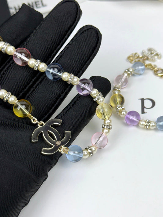 [✨Rose💎]26C New Spring Collection Colorful Transparent Resin Necklace