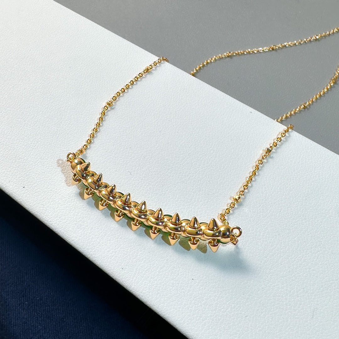 [✨Rose💎]New Arrival: Green Bead Rivet Necklace