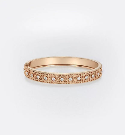 [✨Rose💎]2026 WOVEN-PATTERN BRACELET SET WITH FULL DIAMOND INLAY THREE-COLORS