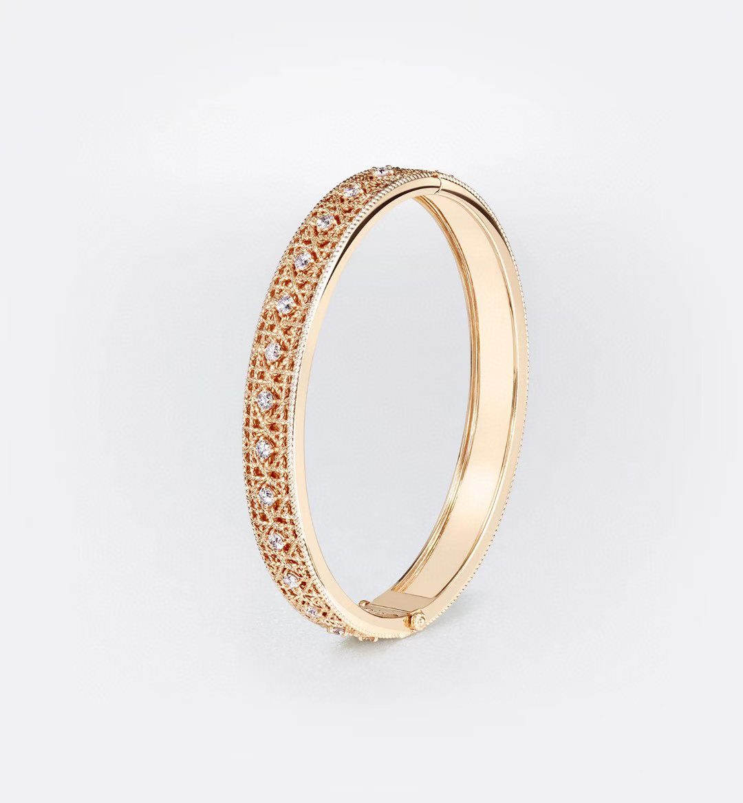 [✨Rose💎]2026 WOVEN-PATTERN BRACELET SET WITH FULL DIAMOND INLAY THREE-COLORS