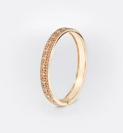 [✨Rose💎]2026 WOVEN-PATTERN BRACELET SET WITH FULL DIAMOND INLAY THREE-COLORS