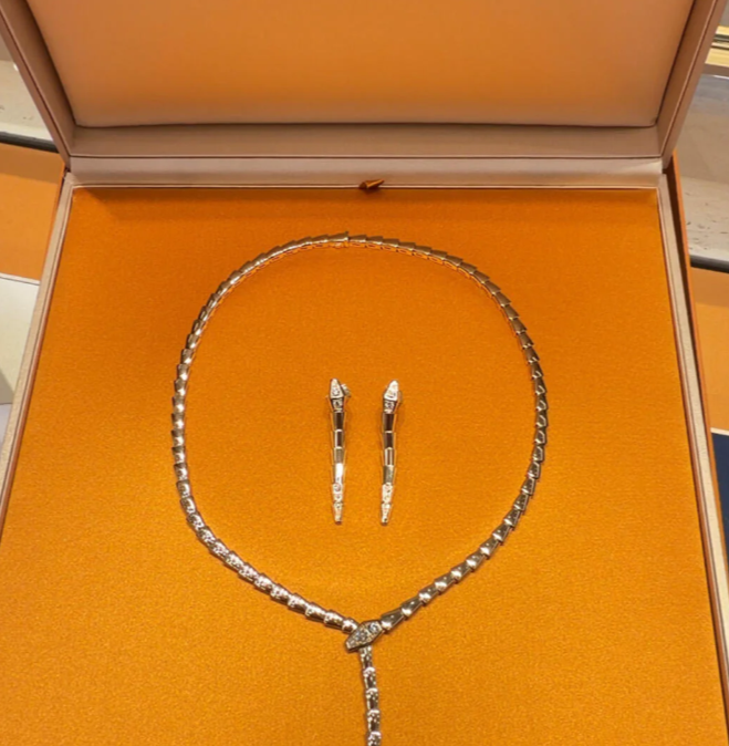 [✨Rose💎]NEW！SERPENT DIAMOND NECKLACE