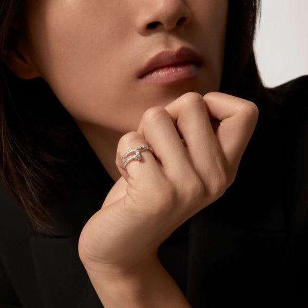 [✨Rose💎]JUSTE RING 1.8MM SILVER DIAMONDS