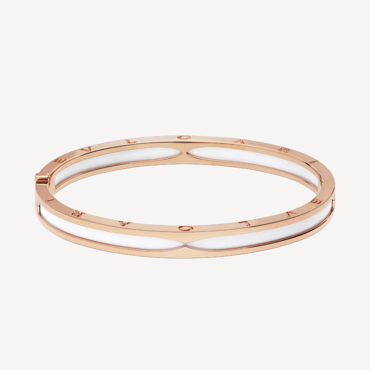 [✨Rose💎]ZERO 1 PINK GOLD WITH WHITE CERAMIC BRACELET