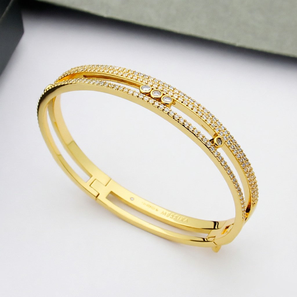 [✨Rose💎]Move Romane pav茅 bangle