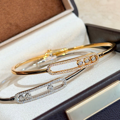 [✨Rose💎]Move Pav茅 Diamond Bangle Bracelet M