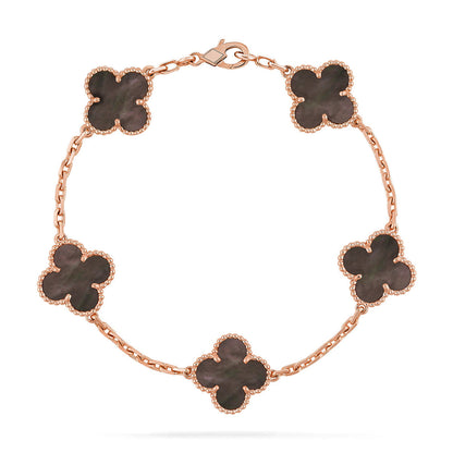 [✨Rose💎] CLOVER 5 MOTIF GRAY MOP BRACELET COLLECTION