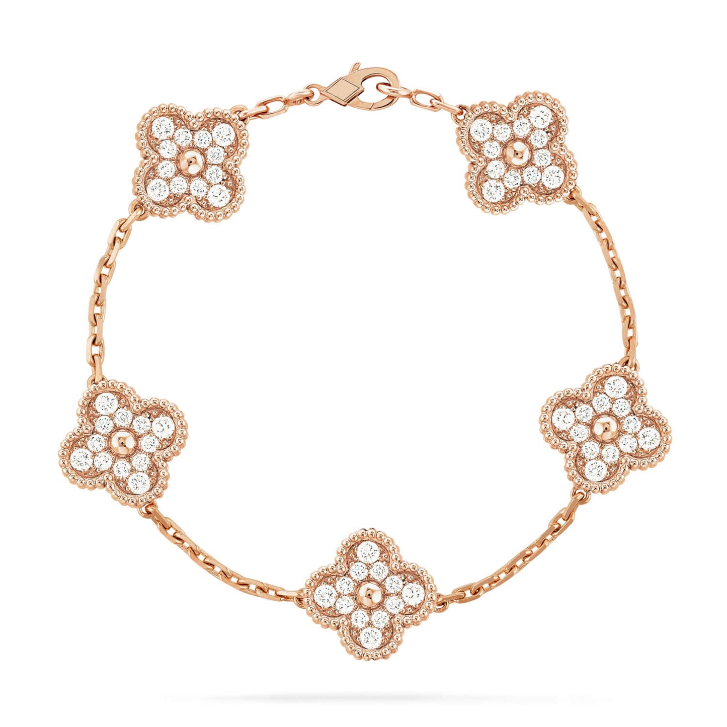 [St✨Rose💎ar Jewelry] CLOVER 5 MOTIF FULL DIAMOND BRACELET COLLECTION
