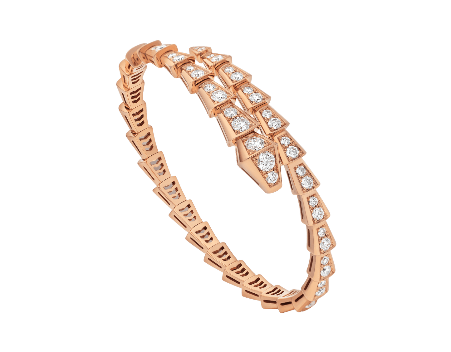 [✨Rose💎]SERPENTI BRACELET 6.8MM PINK GOLD DIAMOND