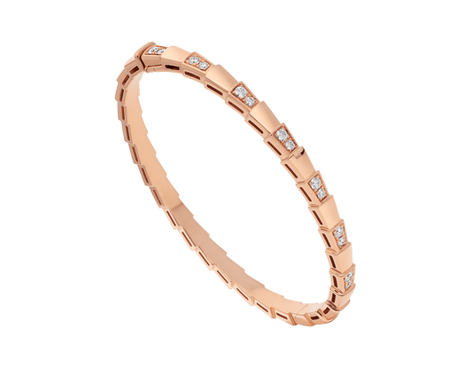 [✨Rose💎]SERPENTI SMALL BRACELET PINK GOLD DIAMOND