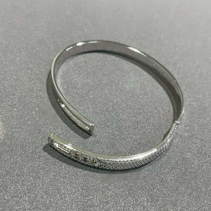 [✨Rose💎]Move Noa Rose Gold Pav茅 Diamond Bangle Bracelet